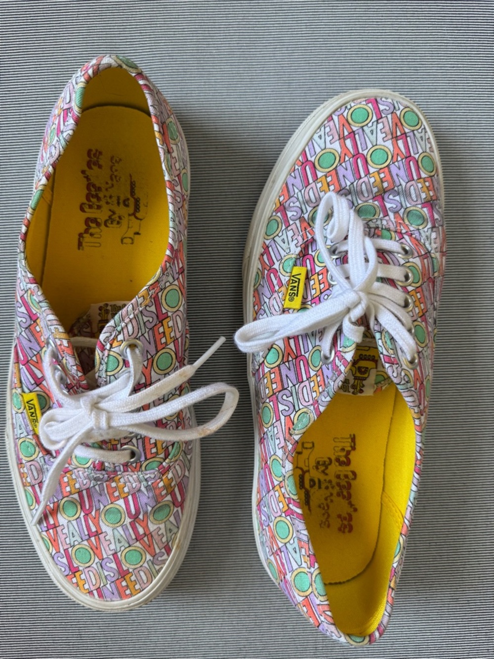 Vans/Beatles Yellow Submarine “All You Need is Love” Multi-Color Sneakers